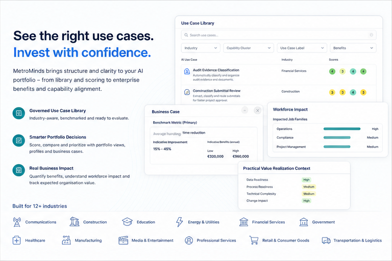 MetroMinds portfolio intelligence interface